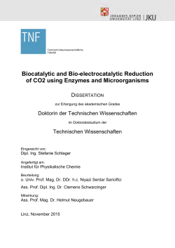 Biocatalytic and Bio-electrocatalytic Reduction of CO2 using