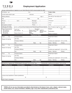 Employment Application