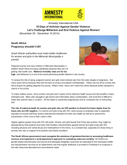 South Africa - Amnesty International