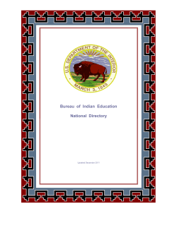 National Directory - Bureau of Indian Education