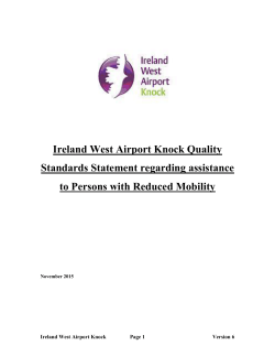 Ireland West PRM Quality Standards Statement (Adobe PDF)