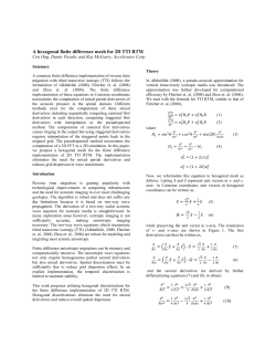 A hexagonal finite difference mesh for 2D TTI RTM
