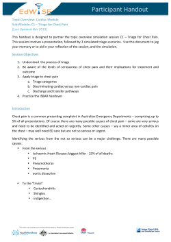 C1 Assessment of Chest Pain handout
