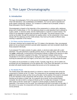 5 Thin Layer Chromatography