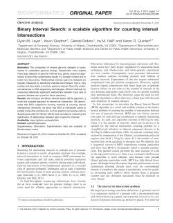 Binary Interval Search: a scalable algorithm for counting interval