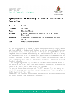 Hydrogen Peroxide Poisoning: An Unusual Cause of Portal Venous