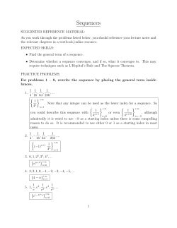 Sequences