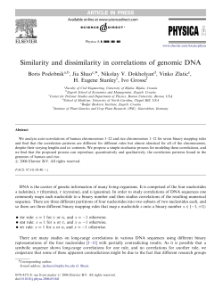 Similarity and dissimilarity in correlations of genomic DNA