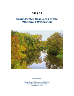 Groundwater - Government of Manitoba