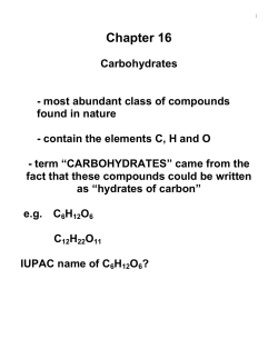Cyclization of D-Glucose
