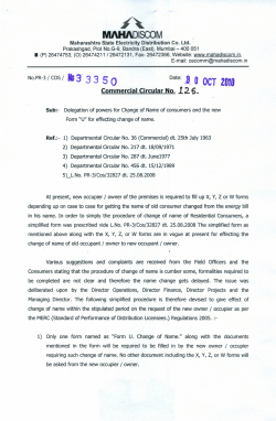 Delegation of powers for Chanqe of Name of