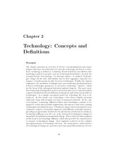 Technology: Concepts and De nitions