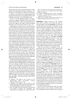 Sentencing Perhaps because of the intuitive sense that no sentence