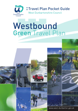 Green Travel Plan - West Dunbartonshire Council