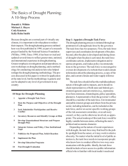 The Basics of Drought Planning: A 10-Step Process