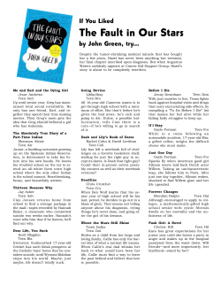 The Fault in Our Stars - Sioux City Public Library