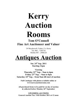 from 9am till start of auction