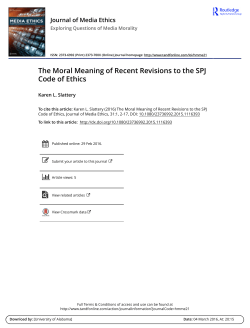 The Moral Meaning of Recent Revisions to the