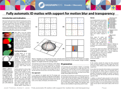 Fully automatic ID mattes with support for motion blur and