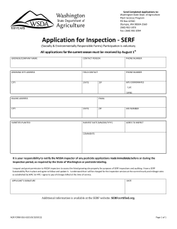 Application for Inspection