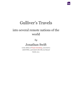 Gulliver`s Travels into several remote nations of the world