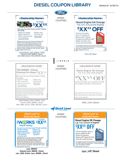 DIESEL COUPON LIBRARY