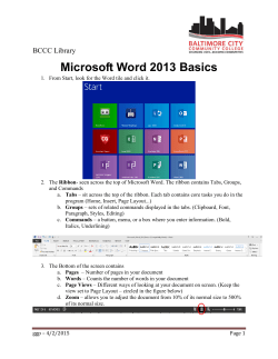 Microsoft Word Basics