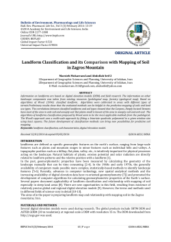 Landform Classification and its Comparison with Mapping of Soil in