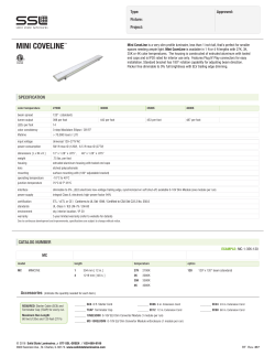 Mini CoveLine Spec Spec Sheet