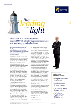 leading light - Tower Insurance