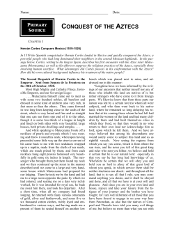 Aztec Chroniclers Describe the Spanish