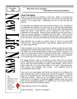 December 2006 - New Life United Methodist Church