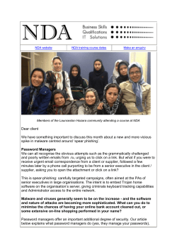 Dear client We have something important to discuss this month