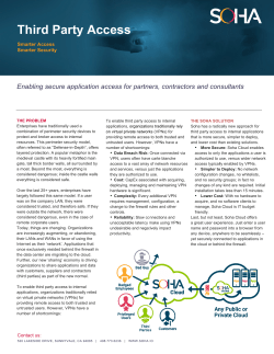 Third Party Access - Enterprise Application Access