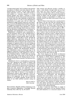 Bruce H. Mann. Republic of Debtors: Bankruptcy in the Age of