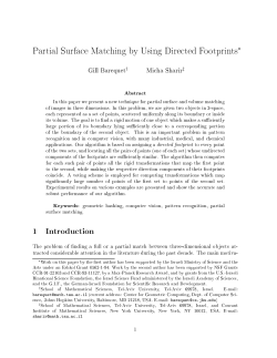 Partial Surface Matching by Using Directed