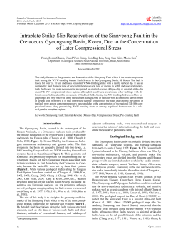 Intraplate Strike-Slip Reactivation of the Sinnyeong Fault in the