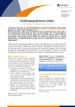 Challenging Business Value