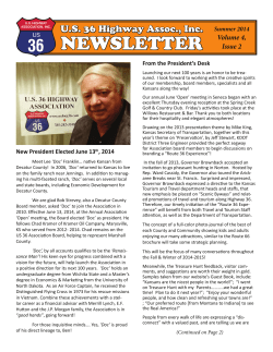 September 2014.indd - US Highway 36 Association