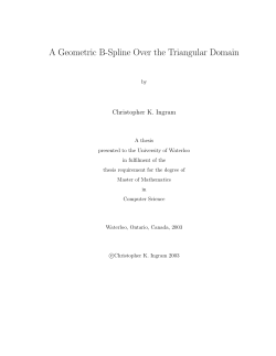 A Geometric B-Spline Over the Triangular Domain