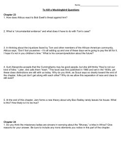 To Kill a Mockingbird Questions