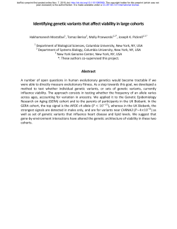Identifying genetic variants that affect viability in large cohorts