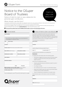 Notice to the QSuper Board of Trustees