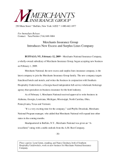 Merchants Insurance Group Introduces New Excess and Surplus