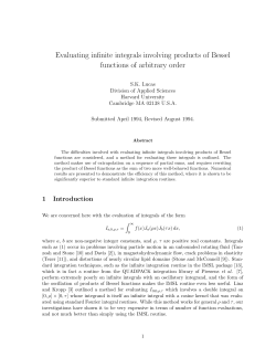 Evaluating infinite integrals involving products of Bessel functions of