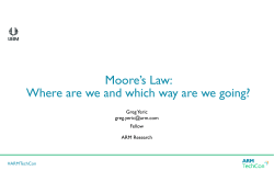 Moore`s Law: Where are we and which way are we going?
