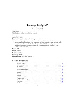 Package `landpred`