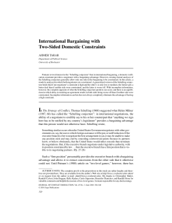 International Bargaining with Two-Sided Domestic Constraints