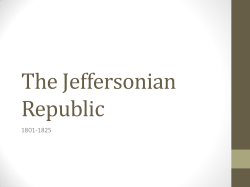 The Jeffersonian Republic