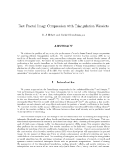Fast Fractal Image Compression with Triangulation Wavelets